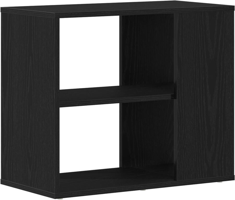 VidaXL Dressoir Zwart eiken Bewerkt hout 60 x 30 x 50 cm Opslag Dressoir