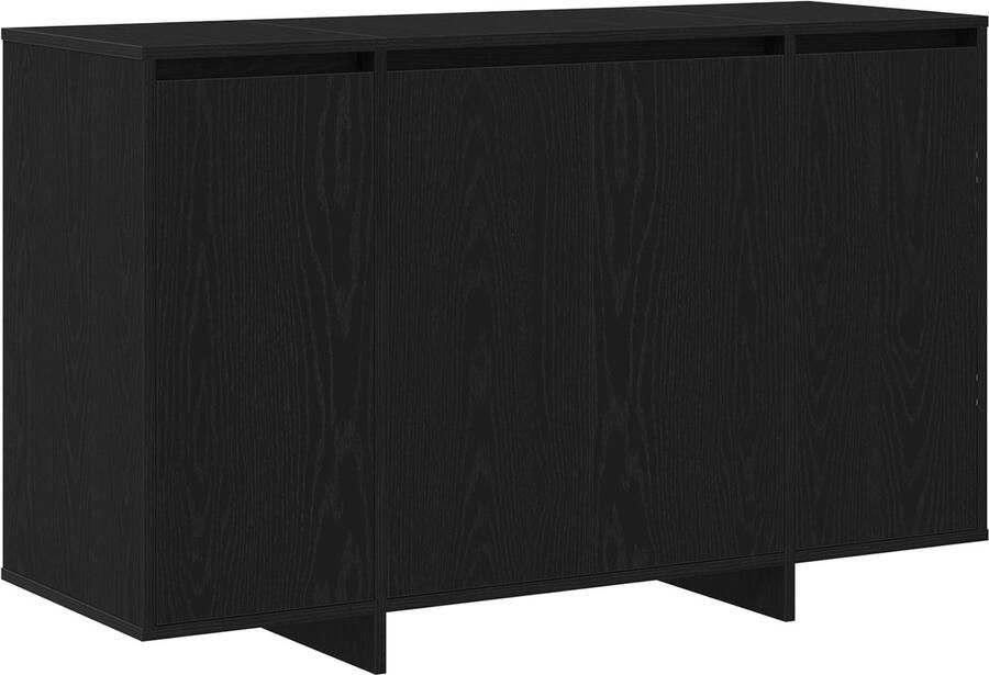 VidaXL Zwart Eiken Sideboard Zwart eiken Hout 120 x 41 x 75 cm