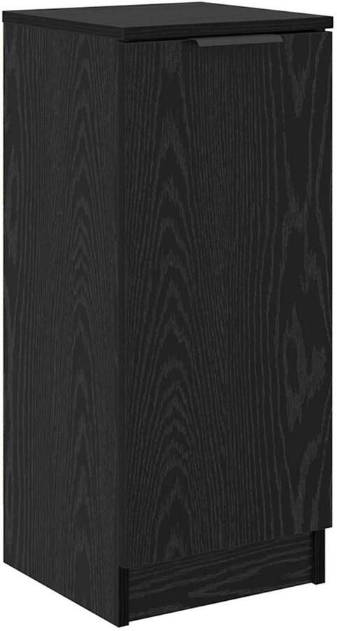 VidaXL Dressoir Zwart eiken 30 x 30 x 70 cm Bewerkt hout