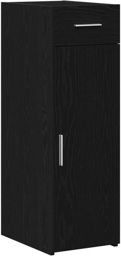 VidaXL Sideboard Zwart Eiken Massief Eikenhout Buffetkast Rechthoekig - Foto 2