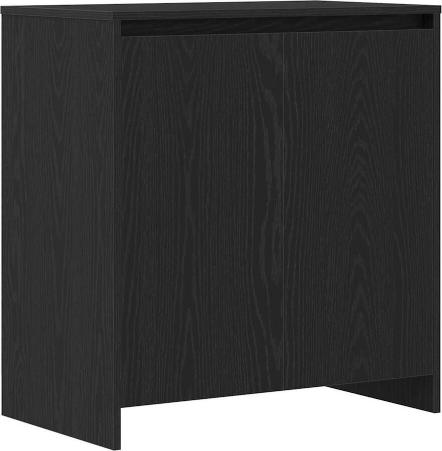VidaXL Dressoir 70x41x75 cm bewerkt hout zwart eikenkleur