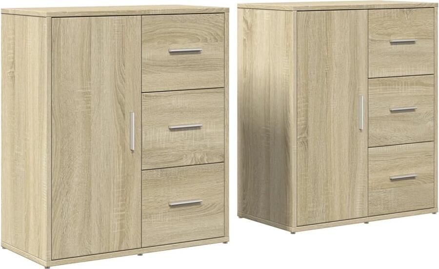 VidaXL -Dressoirs-2-st-60x31x70-cm-bewerkt-hout-sonoma-eikenkleurig