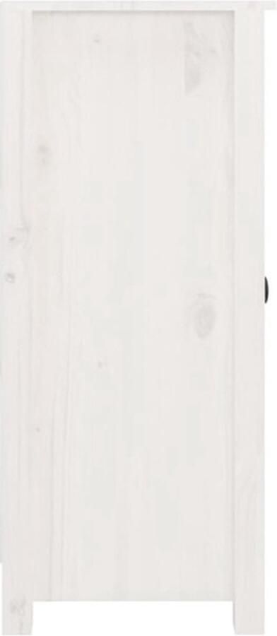 VidaXL Dressoirs 2 stuks Grenenhout Wit Dressoir Meubel Hout Grenenhout Wit