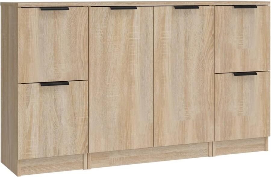 VidaXL -Dressoirs-3-st-bewerkt-hout-sonoma-eiken - Foto 5