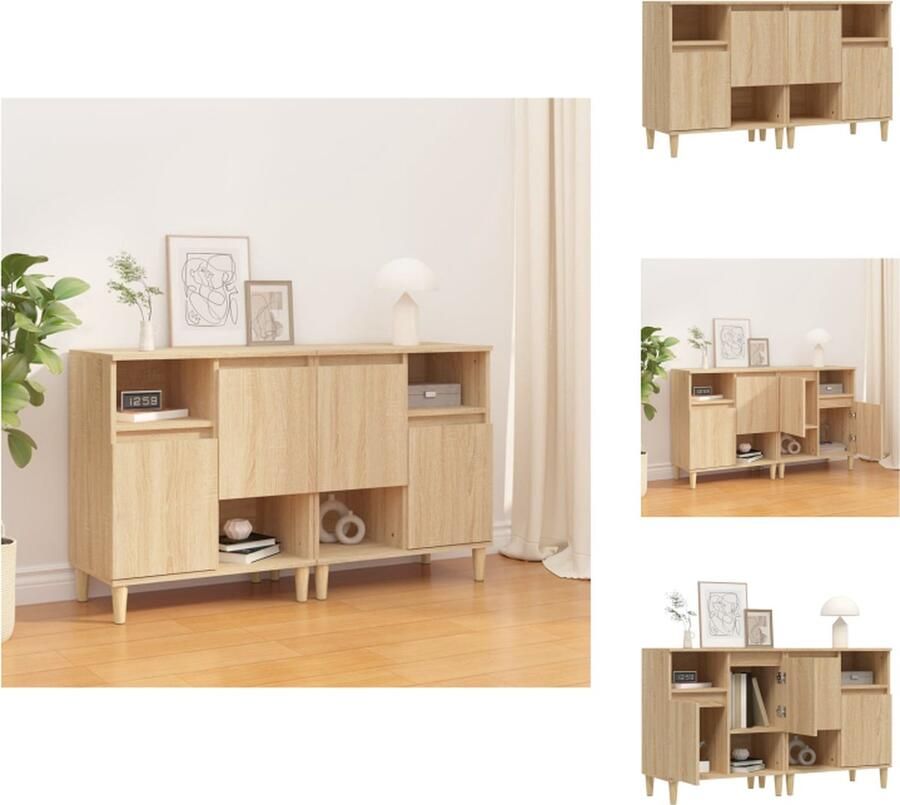 VidaXL Dressoirs Sonoma Eiken 60 x 35 x 70 cm Duurzaam bewerkt hout Keukenkast