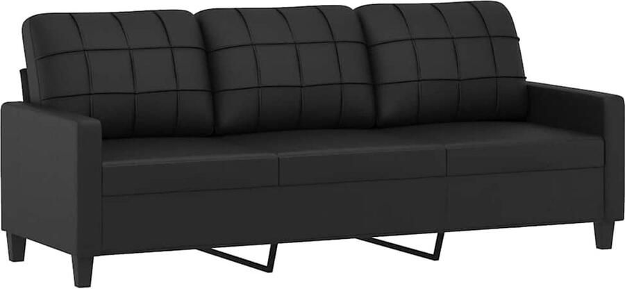 Vida XL vidaXL Driezitsbank 180 cm kunstleer zwart-VXL-359338 - Foto 3
