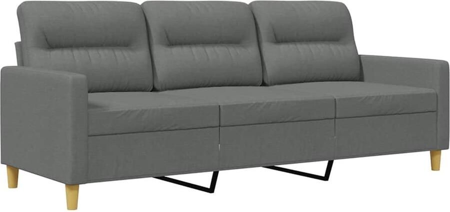 Vida XL vidaXL Driezitsbank 180 cm stof donkergrijs-VXL-359244 - Foto 3