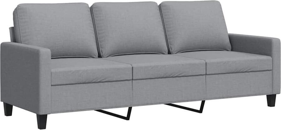Vida XL vidaXL Driezitsbank 180 cm stof lichtgrijs-VXL-359171 - Foto 3