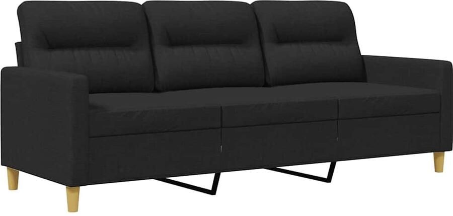 Vida XL vidaXL Driezitsbank 180 cm stof zwart-VXL-359175 - Foto 4