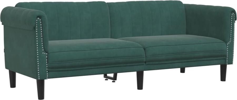 VidaXL -Driezitsbank-fluweel-donkergroen - Foto 3