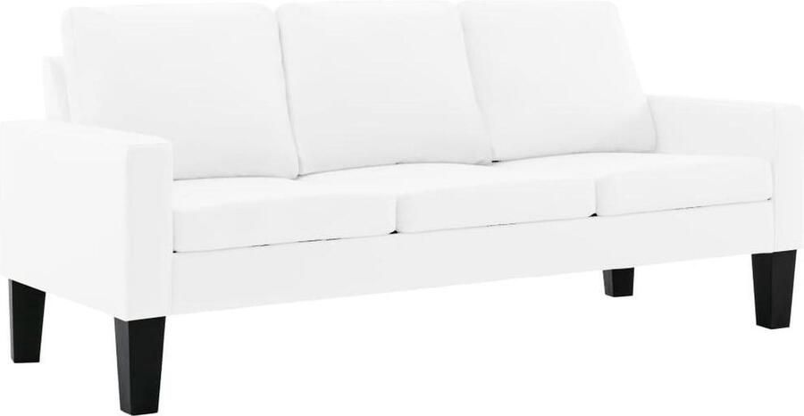 Vida XL vidaXL Driezitsbank kunstleer wit -VXL-241980 - Foto 3