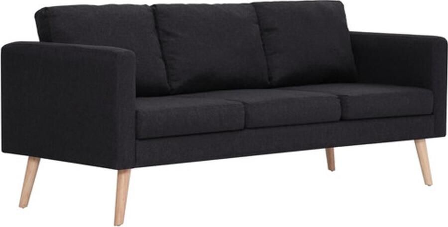 VidaXL -Driezitsbank-stof-zwart - Foto 3