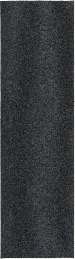 VidaXL Droogloopmat 100x350 cm Antraciet Tapijtroeper Vloertapijt Droge Loop Mat Vloerkleden Interieurdecoratie Modern Design Anthracit Kleurtje Polypropyleen - Foto 2