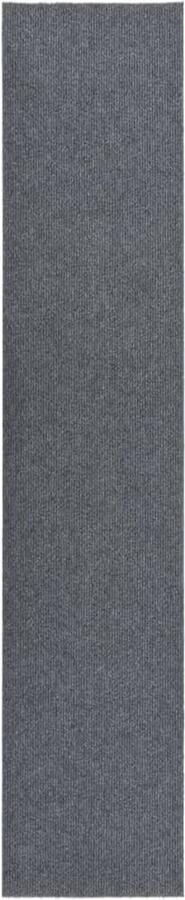 VidaXL Droogloopmat 100x500 cm Grijs Tapijtroeper Droge Loopmat Hal Runner Binnenvloerbekleding Polypropyleen Vloermat Grijs Vloerkleed - Foto 2