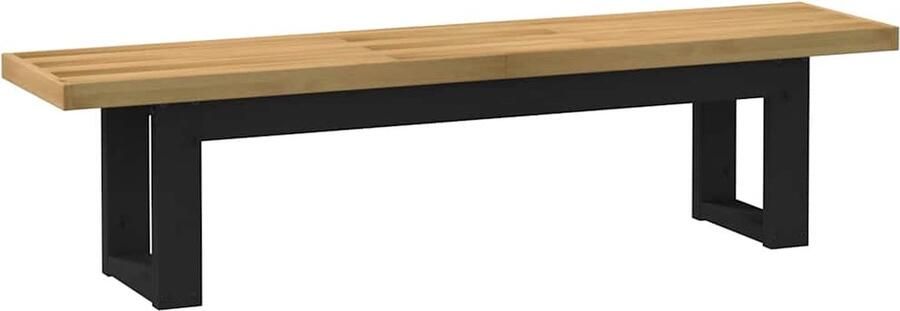 VidaXL Eetbank NOAIN U-vormige poten 180x40x45 cm massief hout