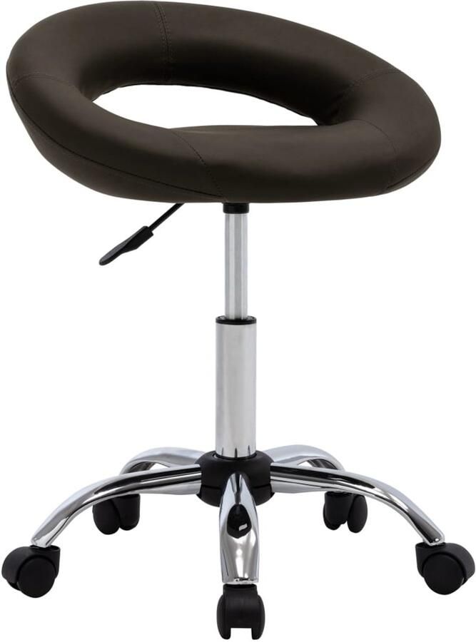 VidaXL Eetkamerstoel Draaibaar Kunstleer Bruin Draaiende Eetkamerstoel Kunstleer Bruine Eetkamerstoel Comfortabele Eetkamerstoel Moderne Eetkamerstoel