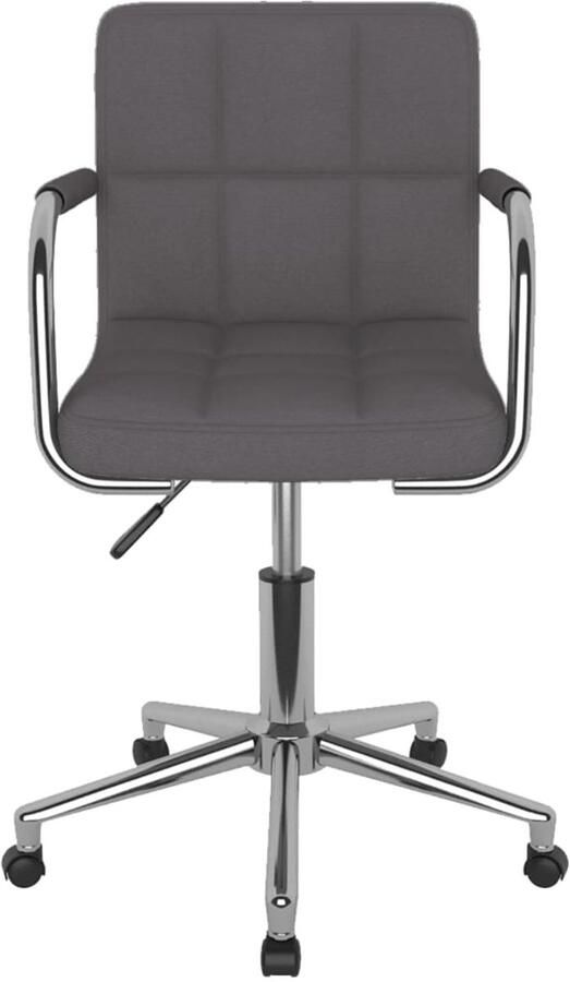 The Living Store Eetkamerstoel draaibaar stof taupe Draaibare Eetkamerstoel Taupe Design Eetkamerstoel Comfortabele Eetkamerstoel Moderne Eetkamerstoel - Foto 2