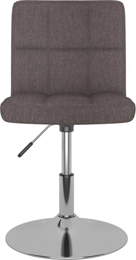 VidaXL -Eetkamerstoel-draaibaar-stof-taupe - Foto 3