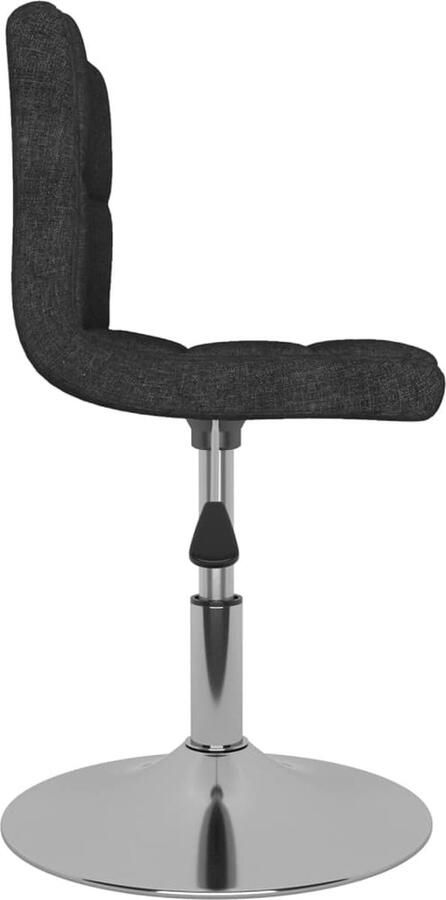 VidaXL Eetkamerstoel Draaibaar Zwart Verstelbaar Draaibare Eetkamerstoel Zwart Design Eetkamerstoel Ergonomische Eetkamerstoel Met Armleuningen