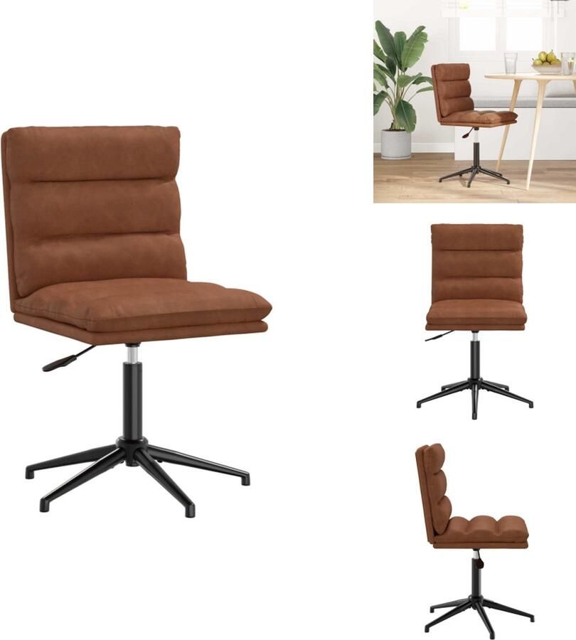 VidaXL Eetkamerstoel Eetkamerstoelen Dinerstoel Stoel Eetkamerstoel kunstleer bruin