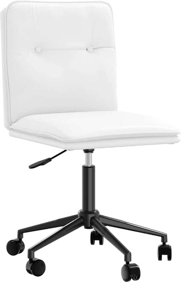 VidaXL Eetkamerstoel kunstleer wit