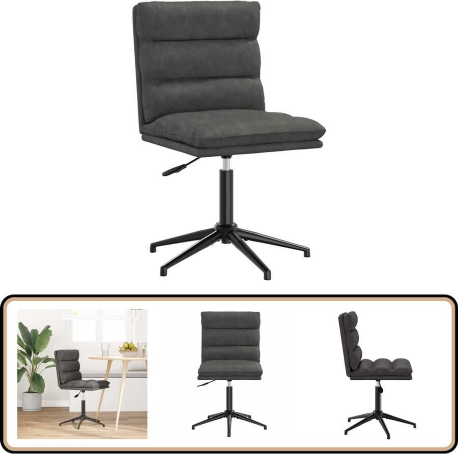 The Living Store Eetkamerstoel kunstleer zwart Eetzit Eetkamerstoel Zwarte Stoel Kunstleder Stoel Ergonomische Stoel