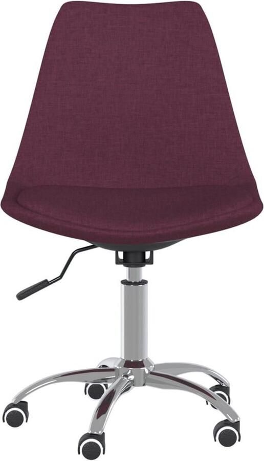 VidaXL -Eetkamerstoelen-2-st-draaibaar-stof-paars - Foto 4