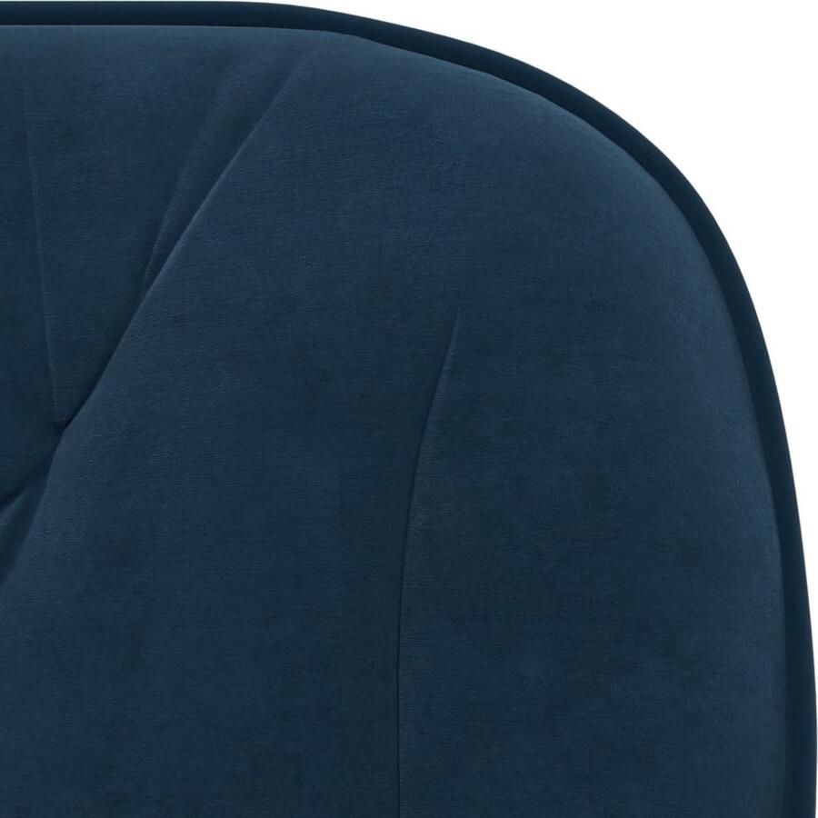 VidaXL Eetkamerstoelen 2 stuks Fluweel Blauw Eetkamerstoelen Fluweel Stoelen Blauwe Stoelen Comfortabele Stoelen Salonstoelen