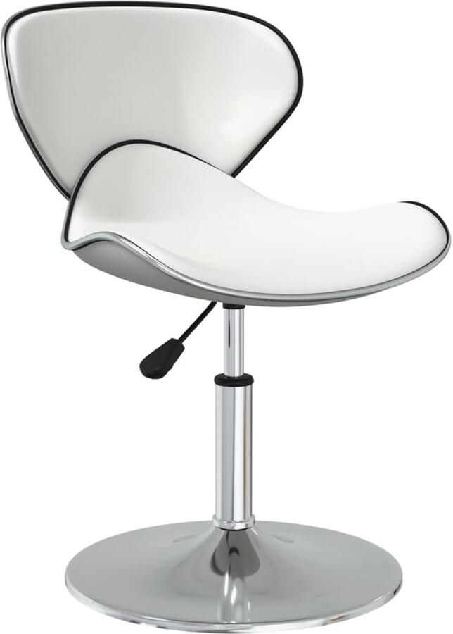 VidaXL Eetkamerstoelen 6 stuks Kunstleer Wit Eettafelstoel Eetkamerstoel Kunstleder Stoel Modern Stoel Witte Stoel