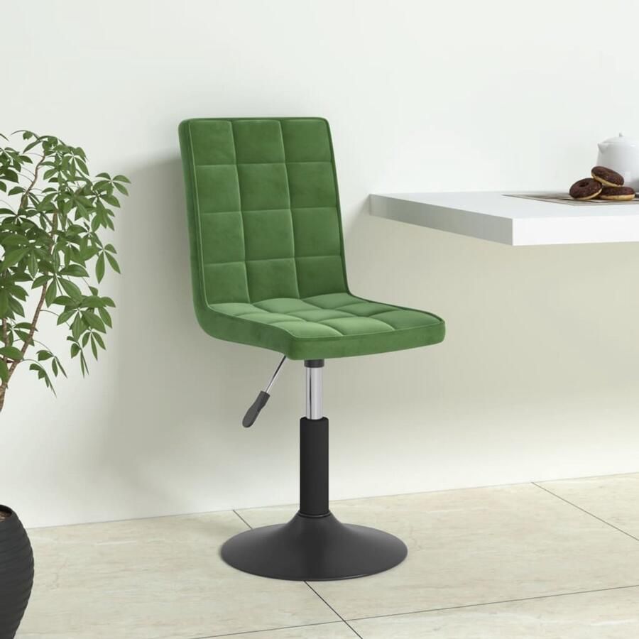 VidaXL Eetkamerstoelen Draaibaar 6 st Fluweel Groen Eettafel Stoel Keukensstoel Fluweel Stoel Draaibare Stoel Moderne Stoel
