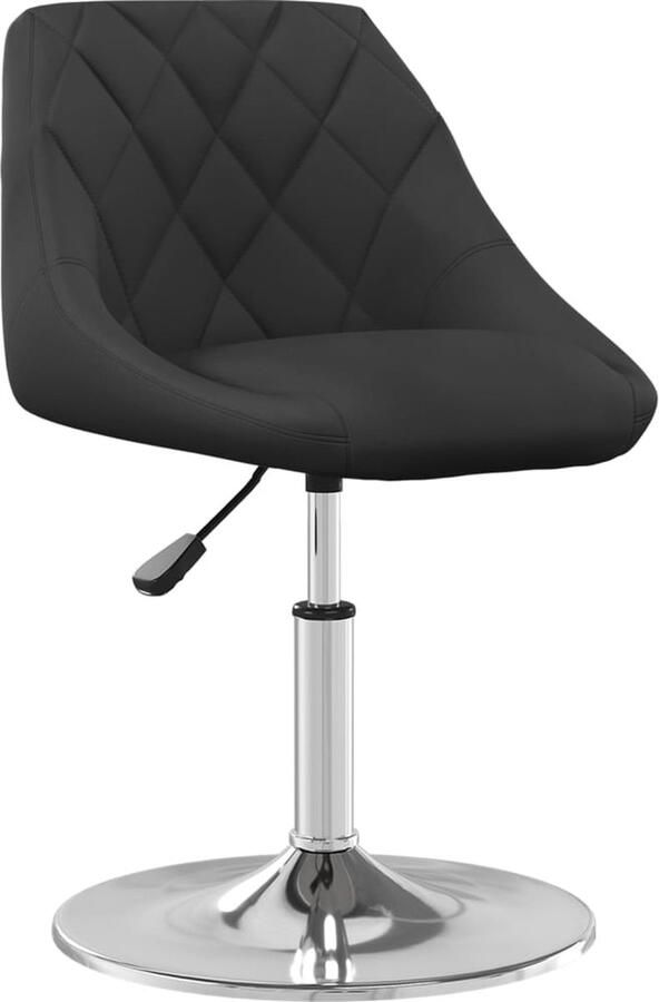 VidaXL Eetkamerstoelen Draaibaar Set van 4 Zwart Draaibare Eetkamerstoel Zwart Velvet Eetkamerstoel Moderne Eetkamerstoel Luxe Eetkamerstoel