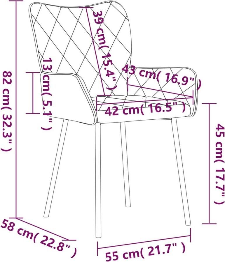 VidaXL Eetkamerstoelen Set van 2 Stof Donkergrijs Eettafelstoel Eetkamerstoel Donkere Stoel Comfortabele Stoel Modern Meubilair