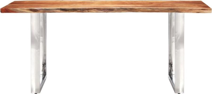 VidaXL Eetkamertafel Acaciahout 200x100x76 cm Industriele Eettafel Acacia Hout Eettafel Eetkamertafel Salontafel Moderne Eettafel Grote Eettafel Met Natuurlijke Randen