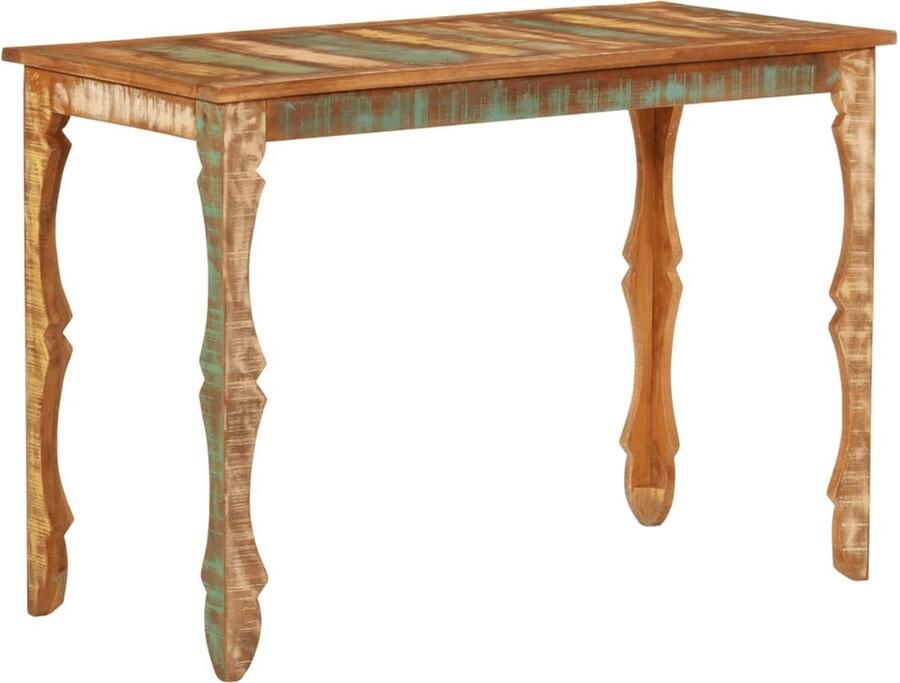 VidaXL Eettafel 110x52x76 cm gerecycled massief hout