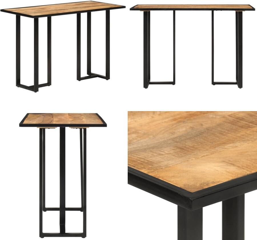 VidaXL Eettafel 110x55x75 5 cm massief mangohout Eettafel Eettafels Eetkamertafel Tafel