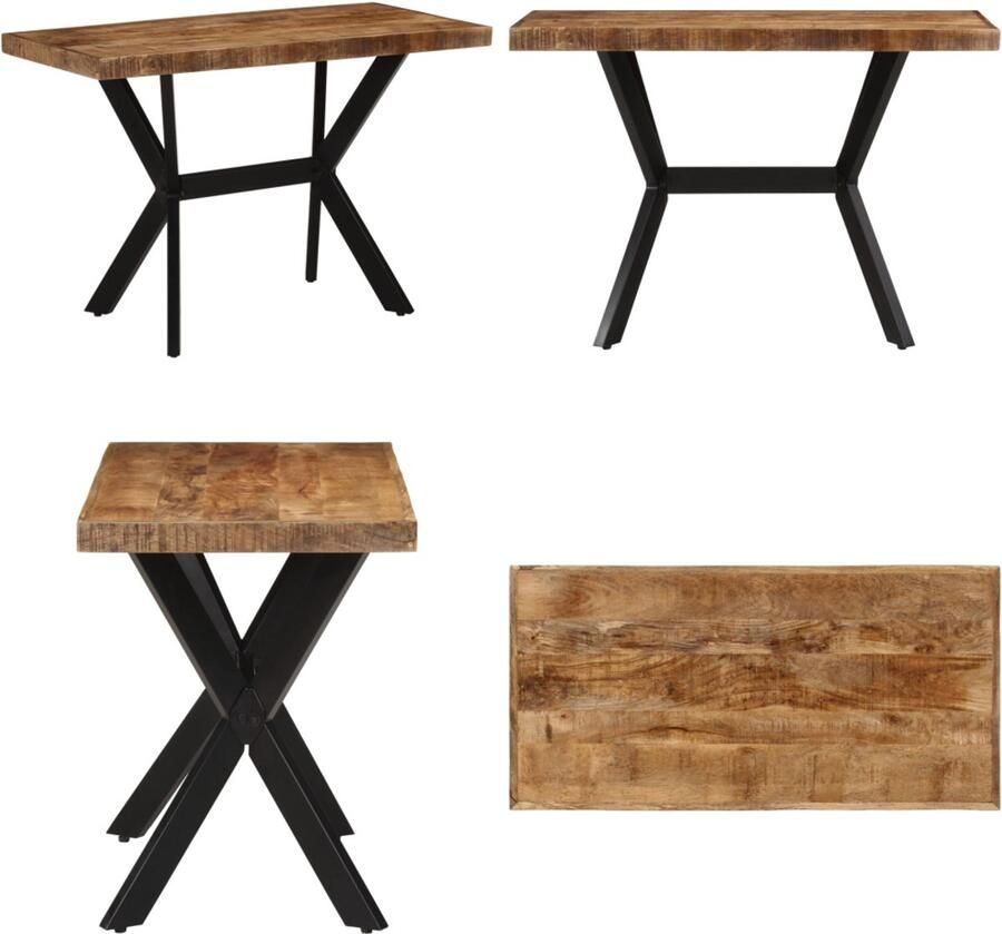 VidaXL -Eettafel-110x55x75-cm-massief-mangohout