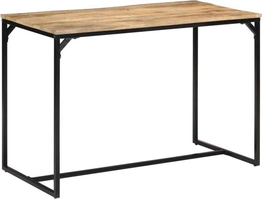 VidaXL Eettafel 110x55x75 cm massief ruw mangohout
