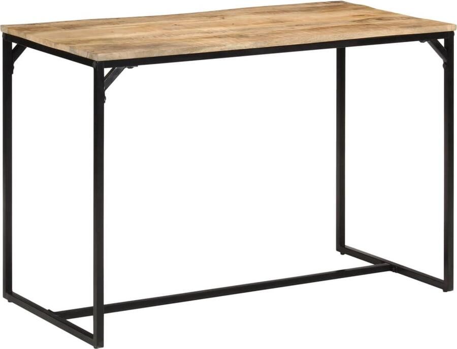 VidaXL Eettafel 110x55x75 cm massief ruw mangohout