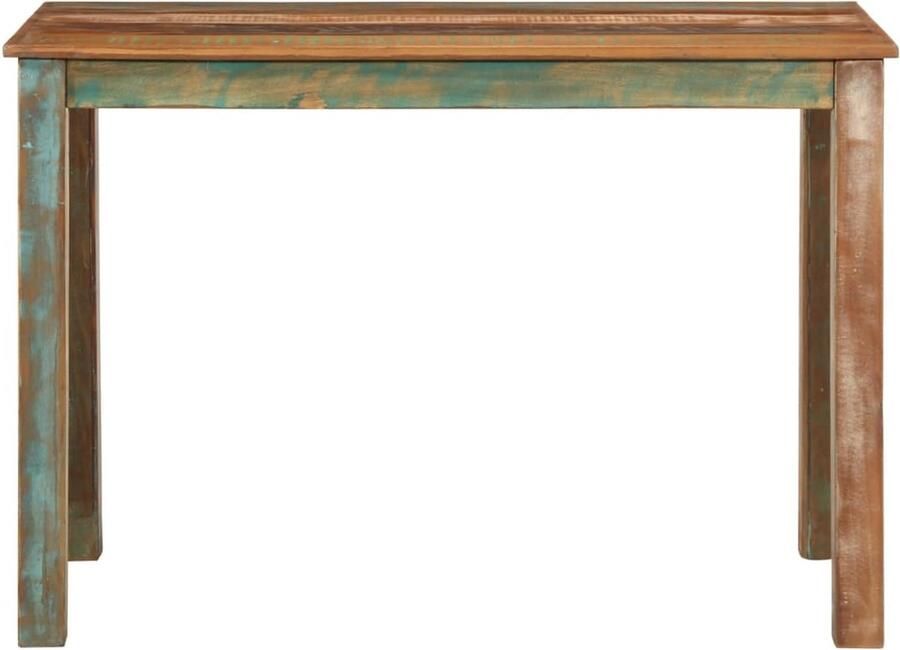 VidaXL Eettafel 110x55x76 cm Gerecycled Mangohout Vintage Eettafel Houten Eettafel Industrieel Retro Eettafel Salontafel
