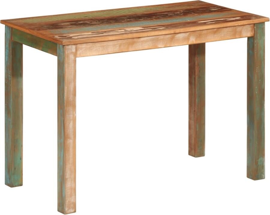 VidaXL Eettafel 110x55x76 cm gerecycled massief mangohout