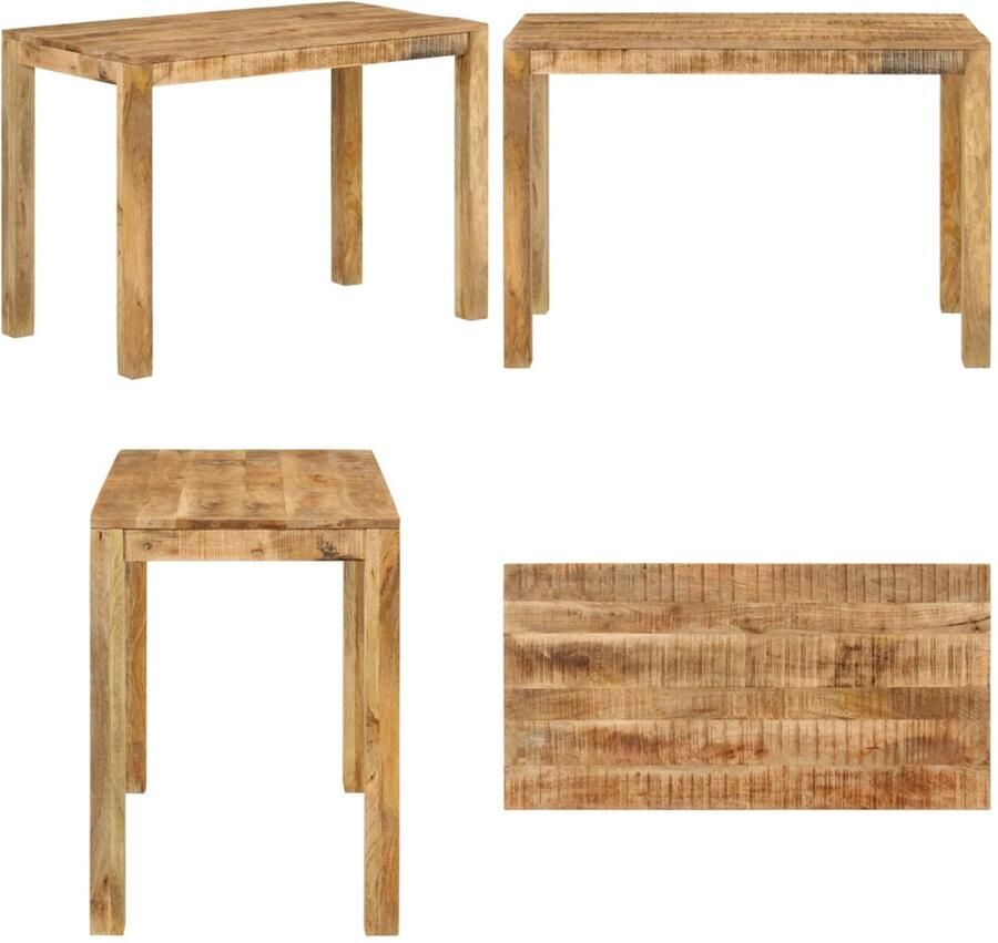 VidaXL -Eettafel-110x55x76-cm-massief-mangohout
