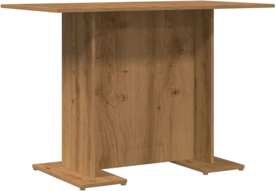 VidaXL Eettafel Eettafels Eet Tafel Eet Tafels Eettafel 110x60x75 cm bewerkt hout artisanaal eikenkleurig