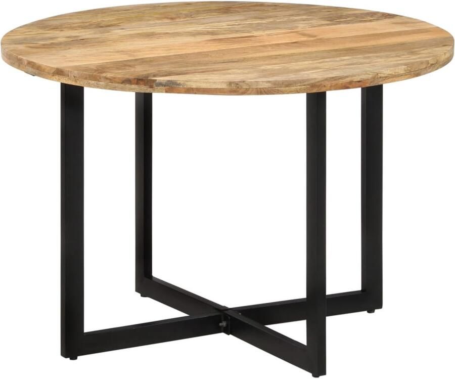 VidaXL Eettafel 110x75 cm massief mangohout Eettafel Eettafels Massief Houten Eettafel Eetkamertafel - Foto 2