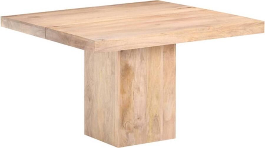 VidaXL Eettafel 120x120x77 cm massief mangohout