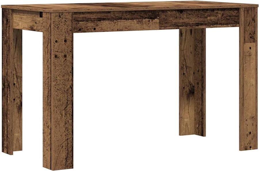 VidaXL Eettafel 120x60x76 cm Bewerkt hout Oud hout Eetkamertafel Houten Tafel Salontafel Vintage Tafel Industriële Tafel Design Tafel Kleine Tafel Ronde Tafel Vierkante Tafel Eettafel Set
