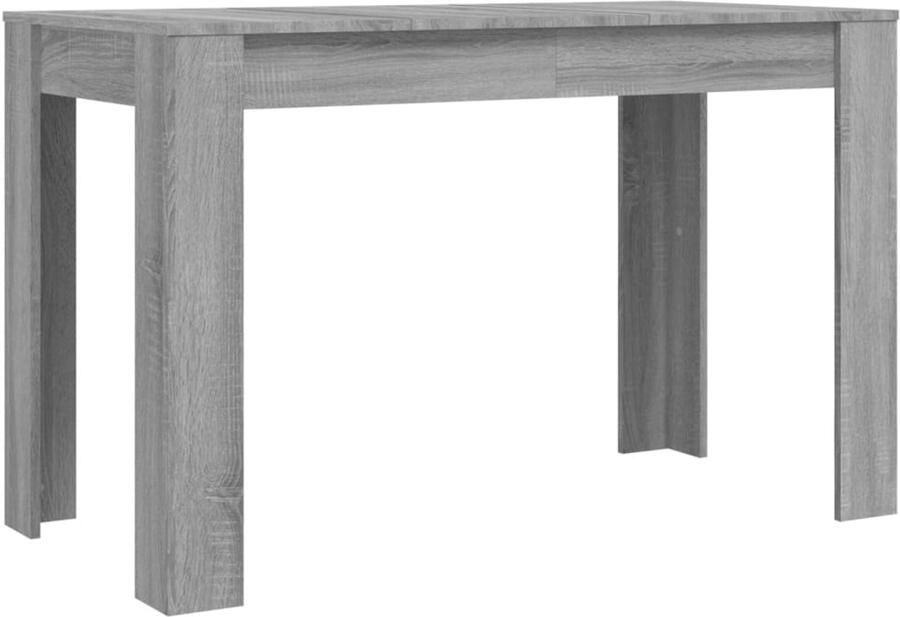 VidaXL Eettafel 120x60x76 cm Grijs Sonoma Eiken Eetkamertafel Salontafel Houten Tafel Grijze Tafel Design Tafel Minimalistische Tafel