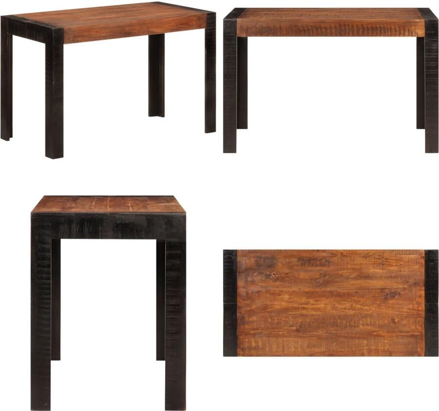 VidaXL Eettafel 120x60x76 cm massief mangohout honingbruin Eettafel Eettafels Eetkamertafel Tafel