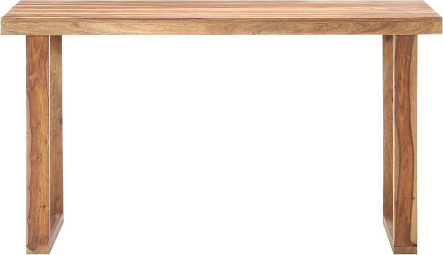 VidaXL Eettafel 140x70x76 cm massief sheeshamhout