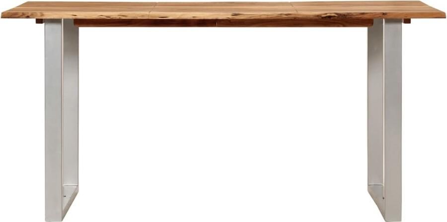 Vida XL Eettafel 154x80x76 cm massief acaciahout SKU: V286477 - Foto 4