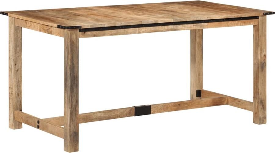 VidaXL -Eettafel-160x80x75-cm-massief-mangohout - Foto 2